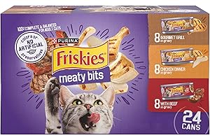 Purina Friskies Gravy Wet Cat Food Variety Pack, Meaty Bits - (Pack...