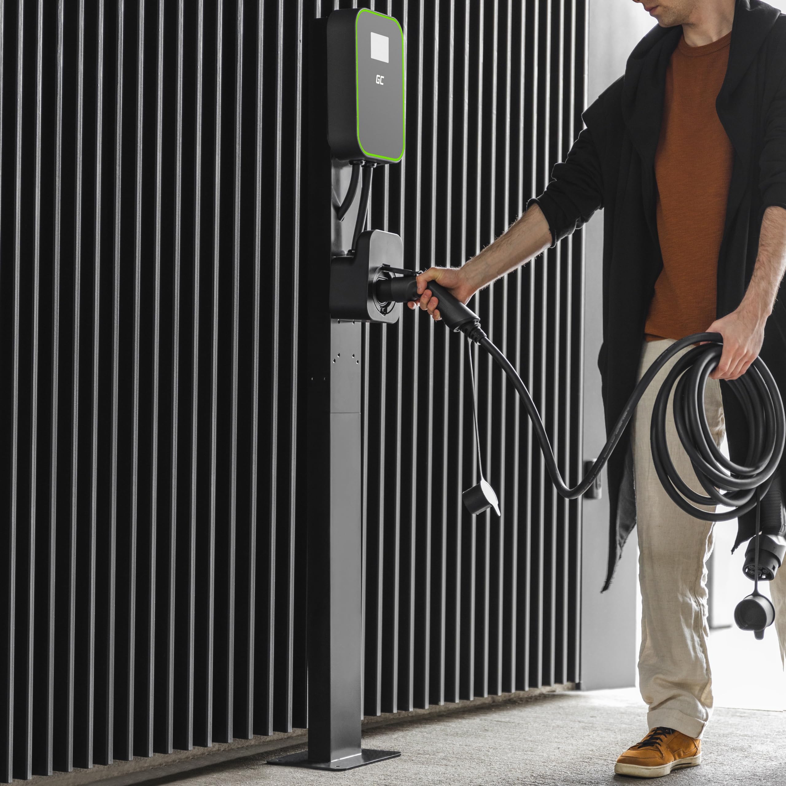 Green Cell GC EV stojący słupek montażowy do Wallbox stacji ładujących do samochodów elektrycznych