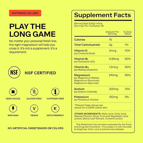 Miniatura 8 de MAGNA Mezcla de bebida en polvo de electrolitos para hidratación, energía y apoyo de concentración con treonato L de magnesio, sodio, potasio,