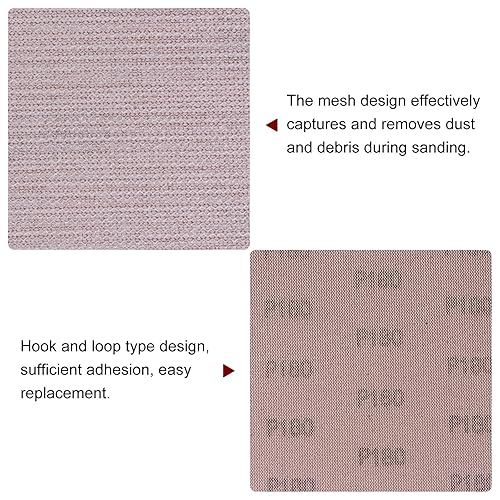 Miniatura 4 de HARFINGTON 30 hojas de pantalla de lijado de malla de 80 granos de 2-34 x 8 pulgadas, papel de lija húmedo o seco, almohadillas abrasivas sin polvo