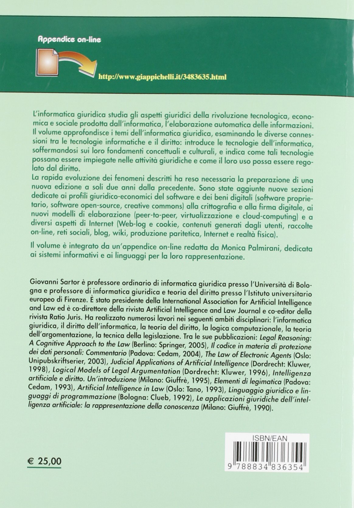L'informatica giuridica e le tecnologie dell'informazione. Corso di informatica giuridica