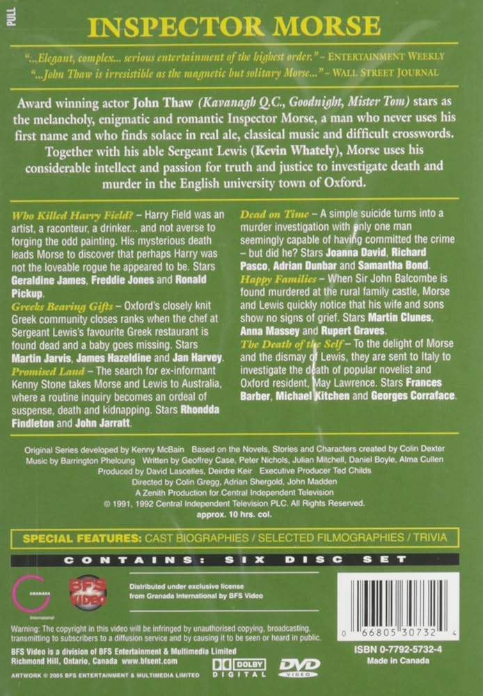 その他 Inspector Morse: Dead on Time Set [DVD] Amazon.com: Inspector Morse: Dead on Time - Collection Set