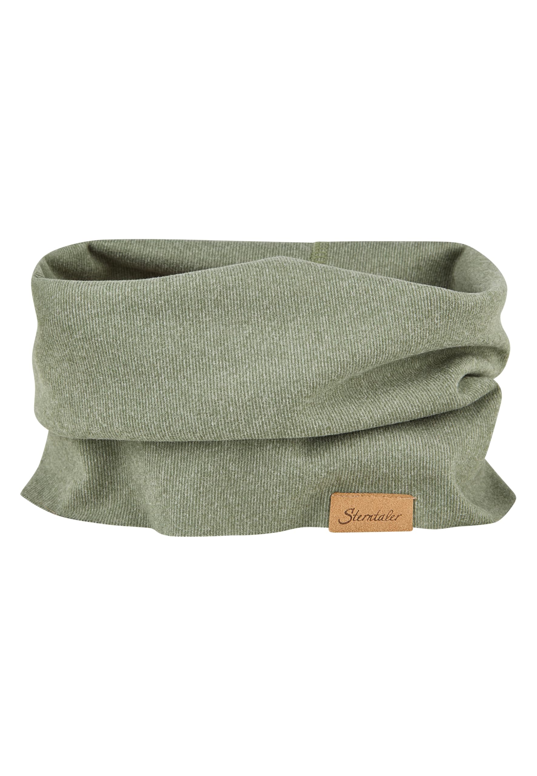 Sterntaler Unisex Kids Mattgrün Fine Knit Tube Scarf