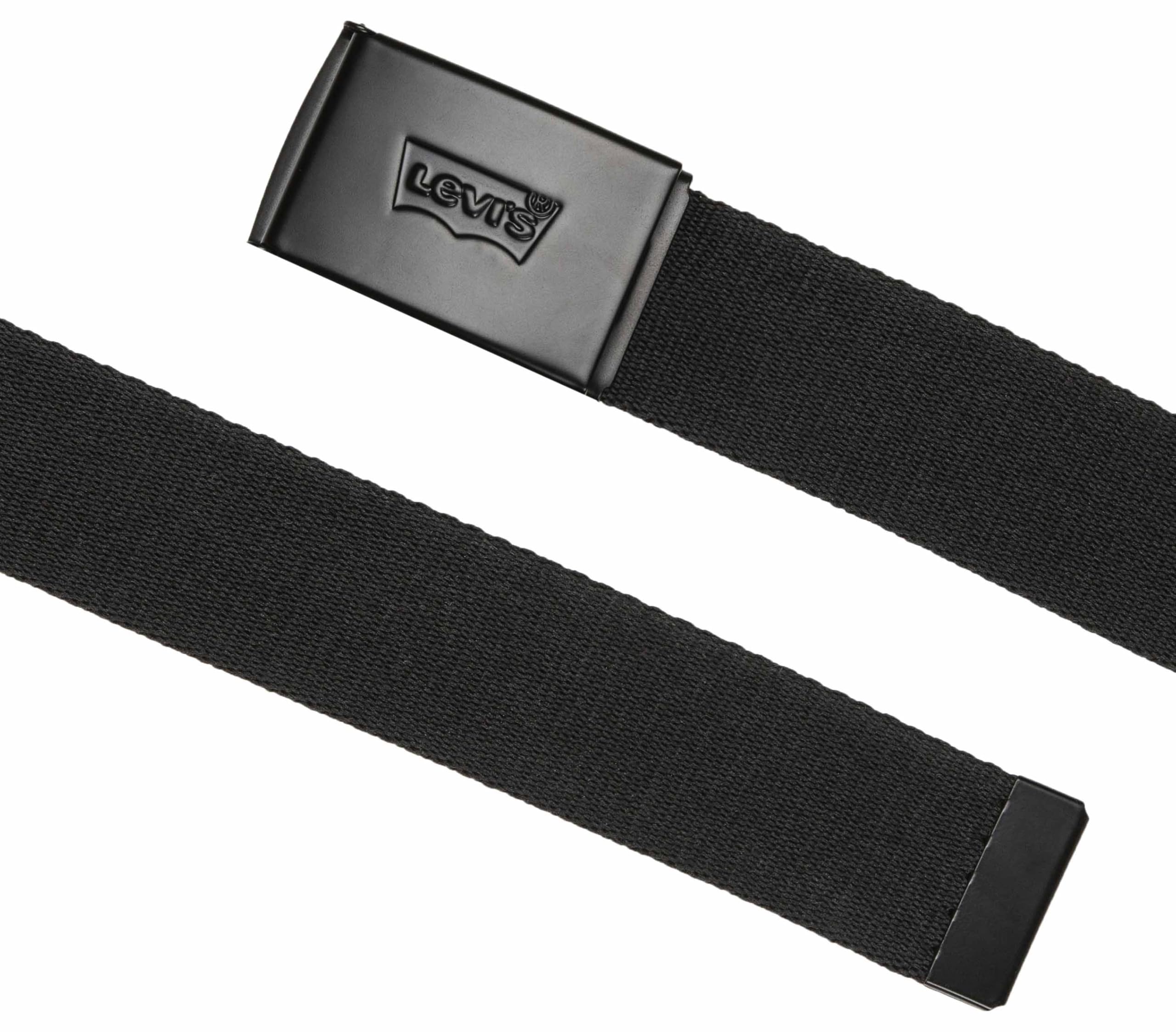 Levi's Tonal Batwing Web Belt Pasek Mężczyźni,Regular Black,Rozmiar uniwersalny