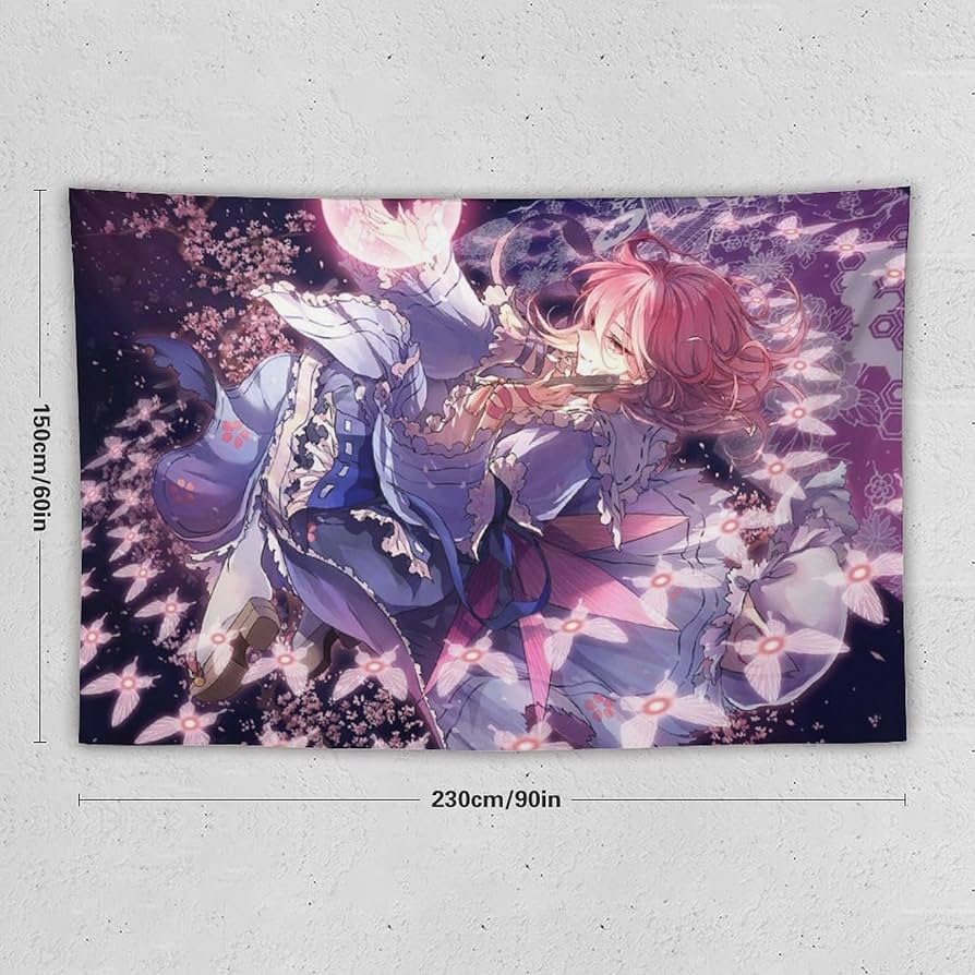Amazon.co.jp: タペストリー 西行寺幽々子 東方シリーズ 装飾布