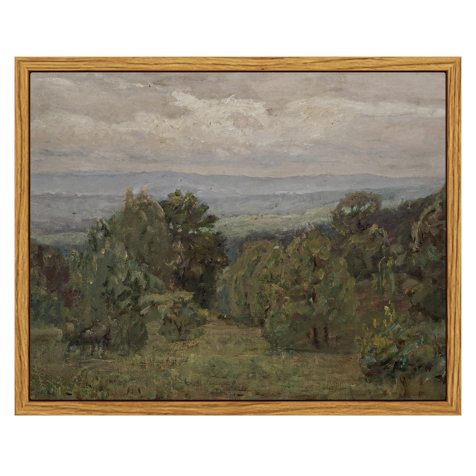 InSimSea Framed Canvas Wall Art, Meadow with Flowers Painting, Landscape for Living Room, Bedroom, Home, Bathroom Decor, 8x10 — view 17