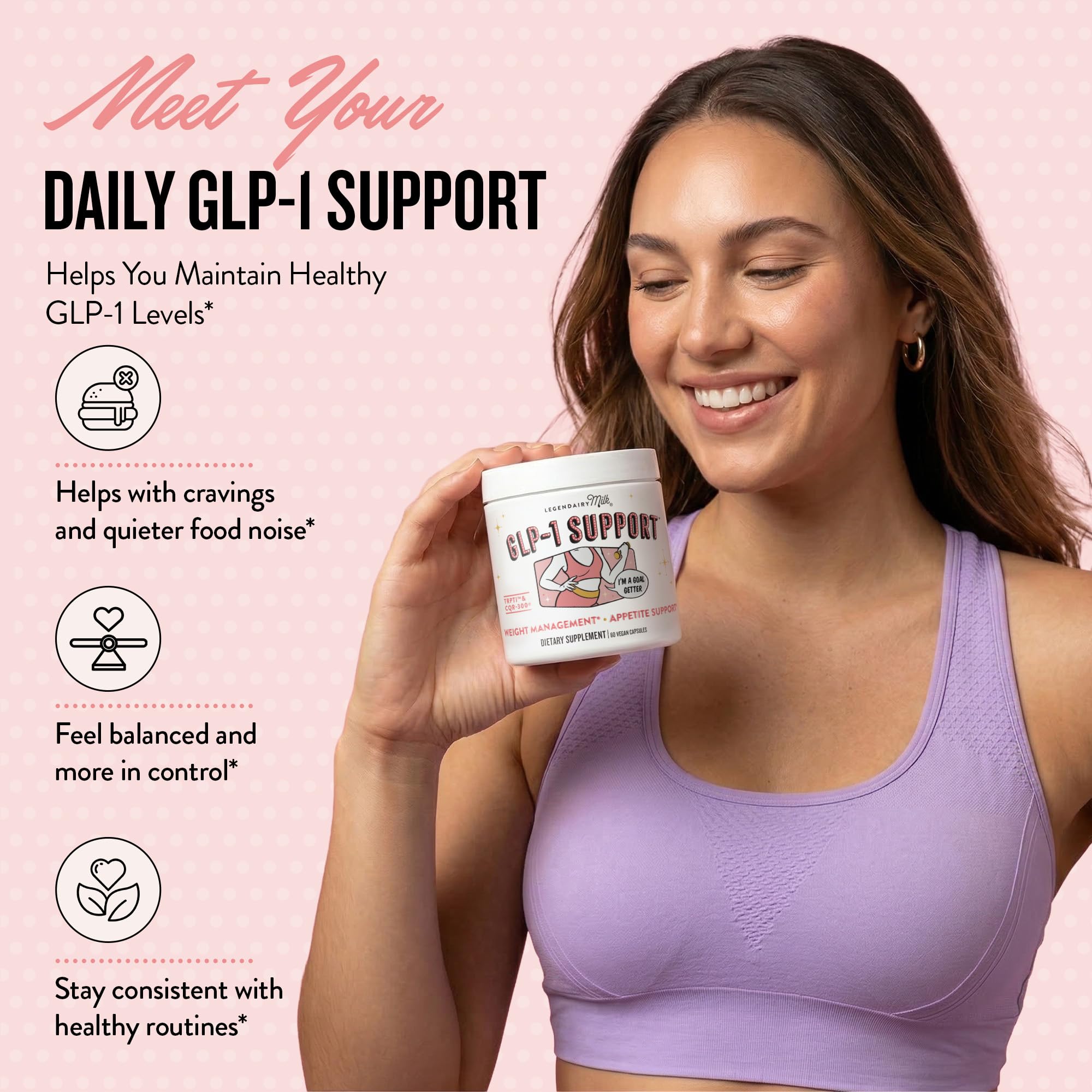 Legendairy Milk GLP-1 Appetite & Weight Management Support, 60 Capsules — Amazon image 2