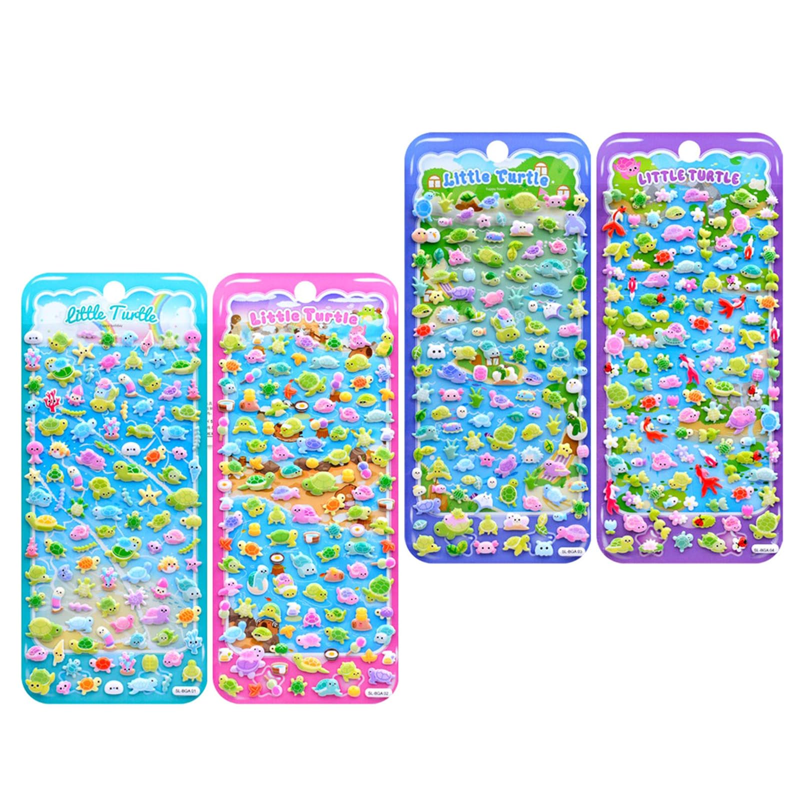 Adorable Sticker Cartoon Stickers Tiny Handcraft Stickers Tiny Sticker for Water Bottle, Notebook, Scrapbooking Puffier