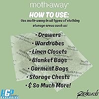 Vista 3 de Richards Homewares - Paquete de 72 sobres de polilla, repelente natural de polillas a base de hierbas, no tóxico y sin químicos, aroma fresco