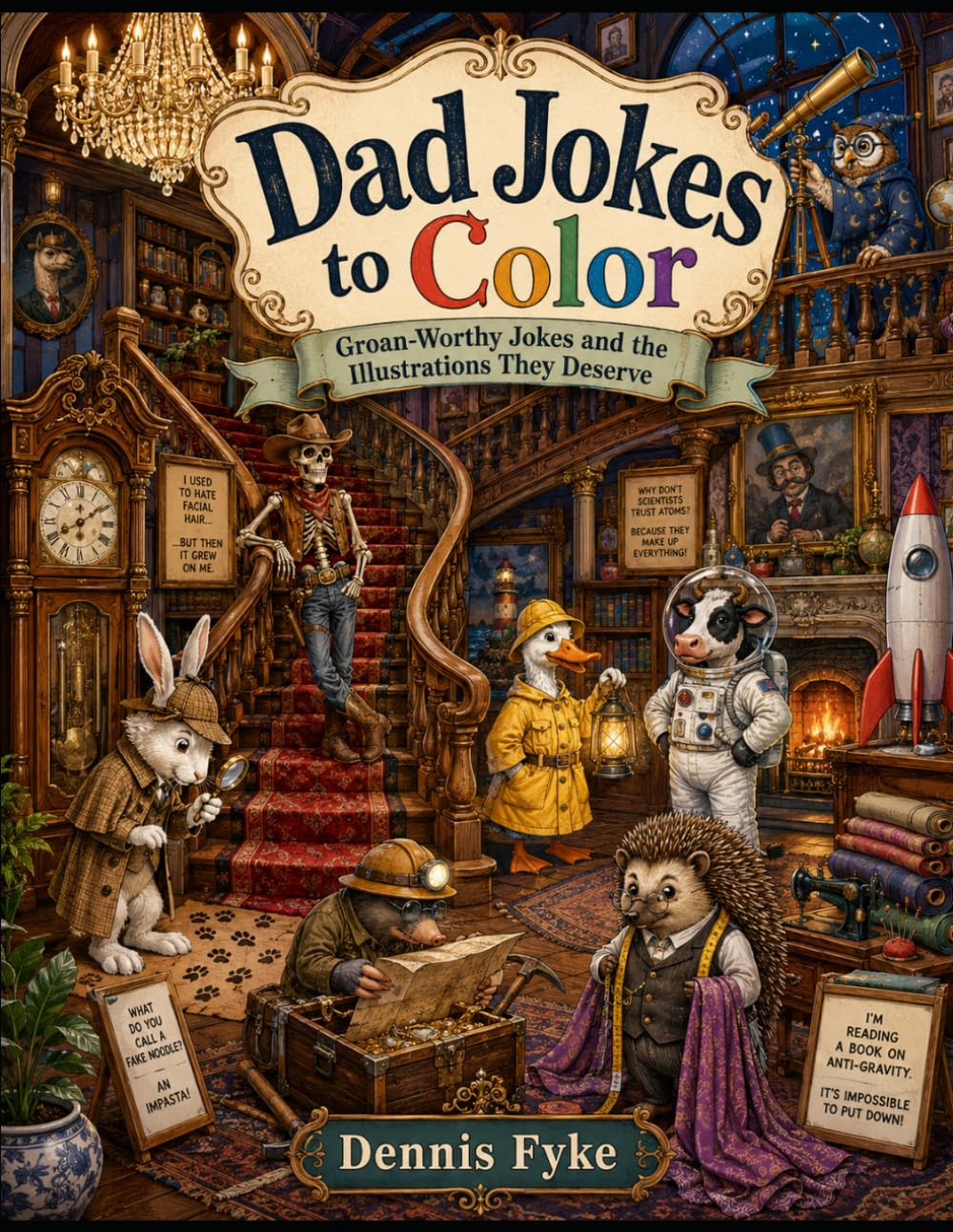 Dad Jokes to Color: Groan-Worthy Jokes and the Illustrations They Deserve