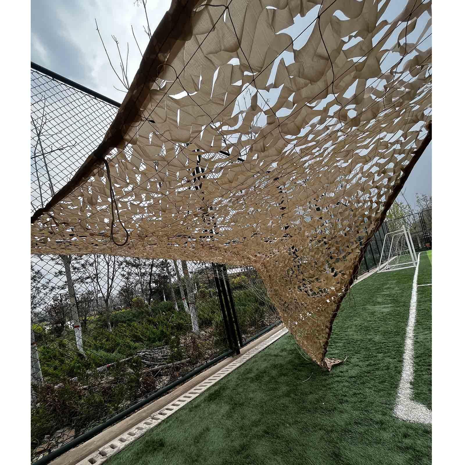Brązowa siatka maskująca - konfigurowalna siatka zacieniająca naturalny kolor, 3 x 4 m 4 x 5 m 6 x 9 m8 x 10 m, profesjonalna siatka maskująca do użytku na zewnątrz, oddychająca, brązowa, 1,5 x