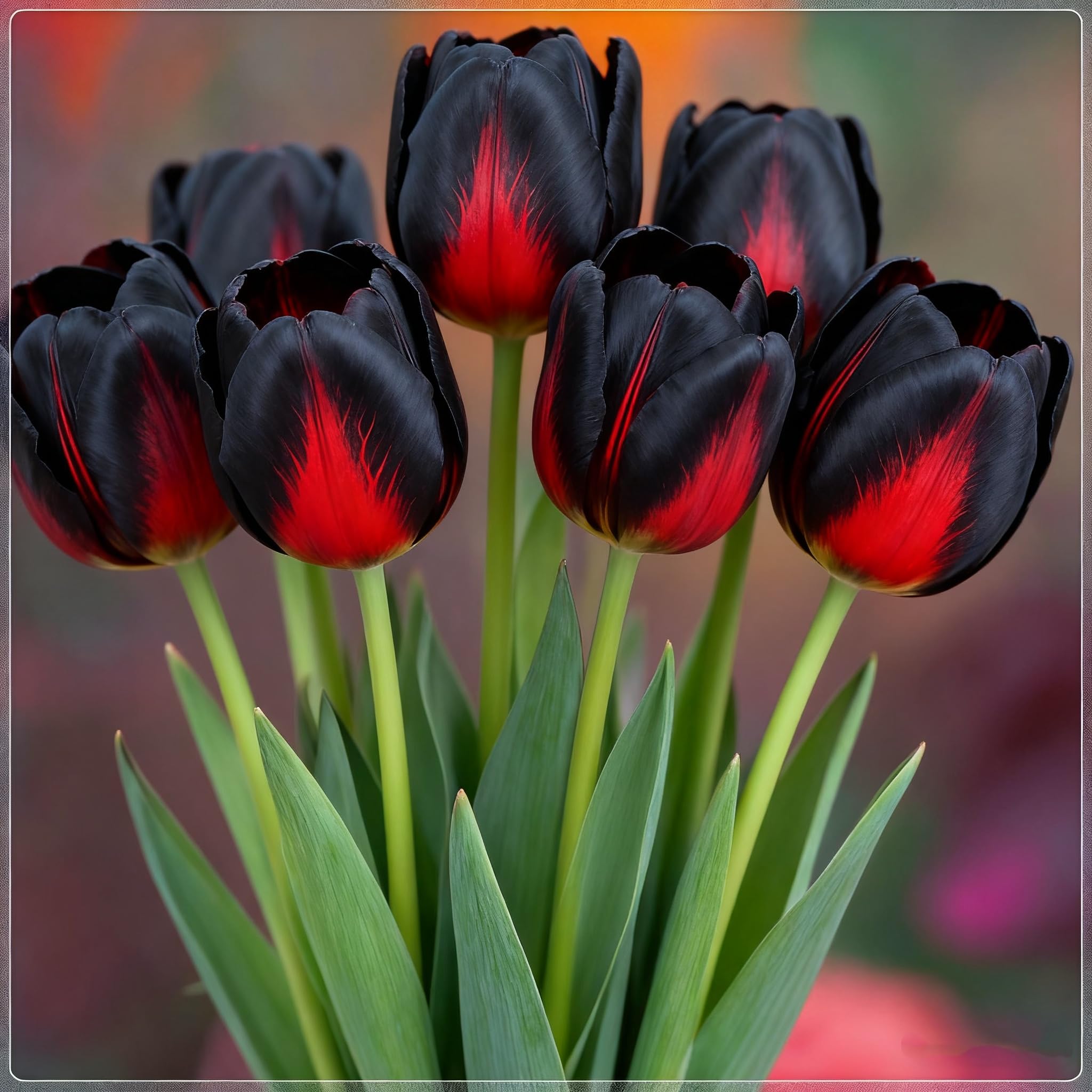 Tulip Bulbs UK Hardy Low Maintenance/Grow in Beds、Borders ＆ Patio Pots/Suitable for Autumn Planting ＆ Spring Flowering/Excellent Display-D-10 Bulbs