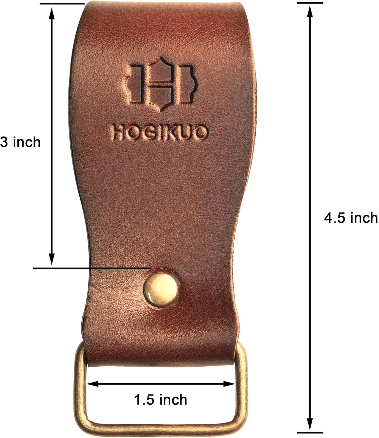 Leather Tape Measure Holder for Belt - Heavy Duty Tool Holder with Metal Clip for Drills, Impact Tools & Multitools