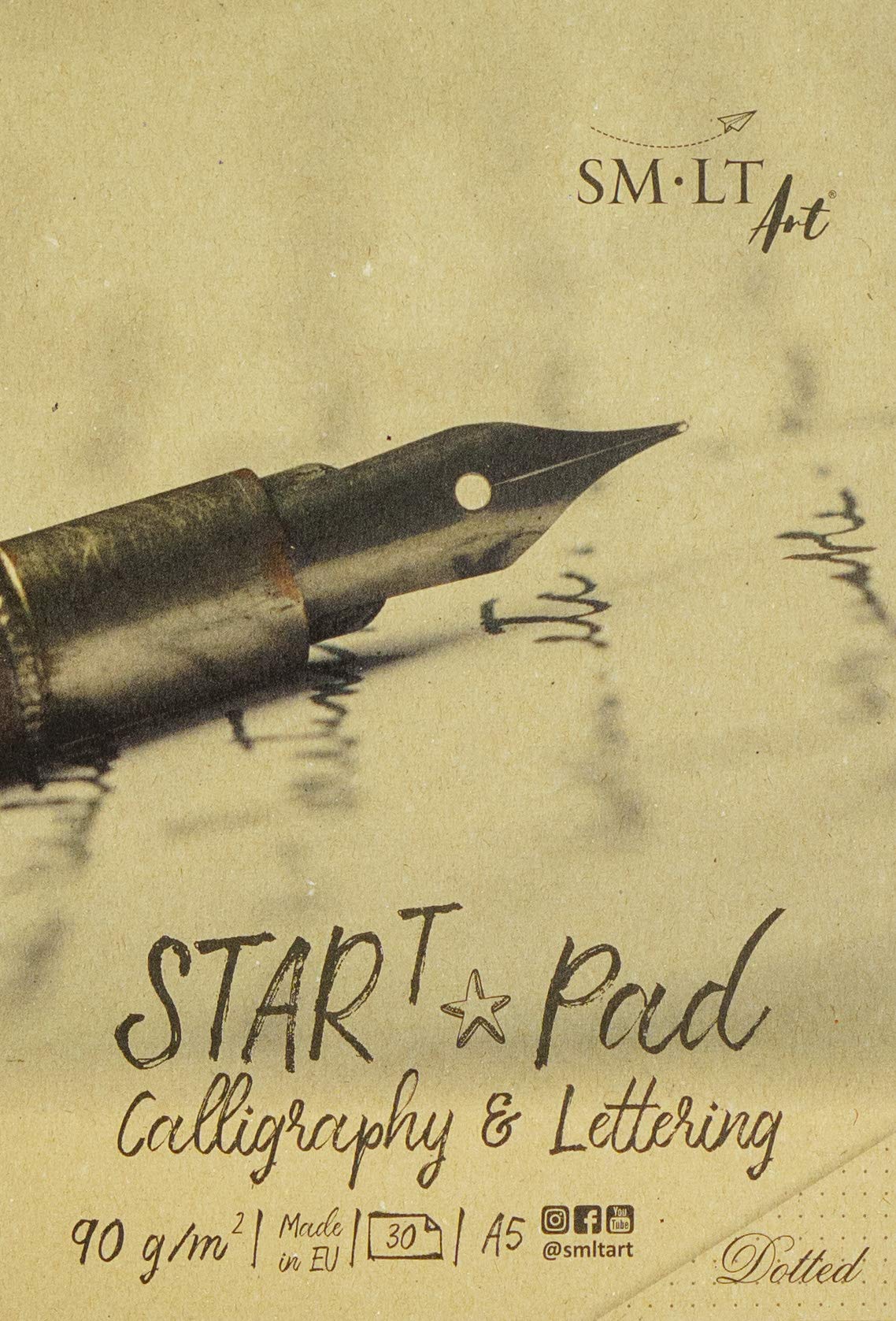 SMLT, Start Pad, Calligraphy and Lettering, Dotted, A5, 4770644589167