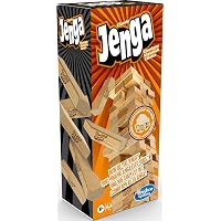 Hasbro Gaming Jenga, Gioco di Impilamento Originale con i Mattoncini di Legno