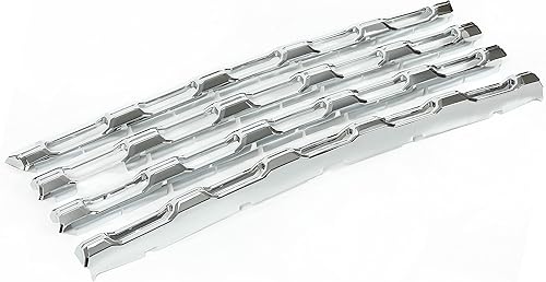 Miniatura 1 de HECASA Inserto de rejilla compatible con Chevy Silverado 25003500 HD 2020-2023 para camión, cromado, revestimiento de plástico plateado