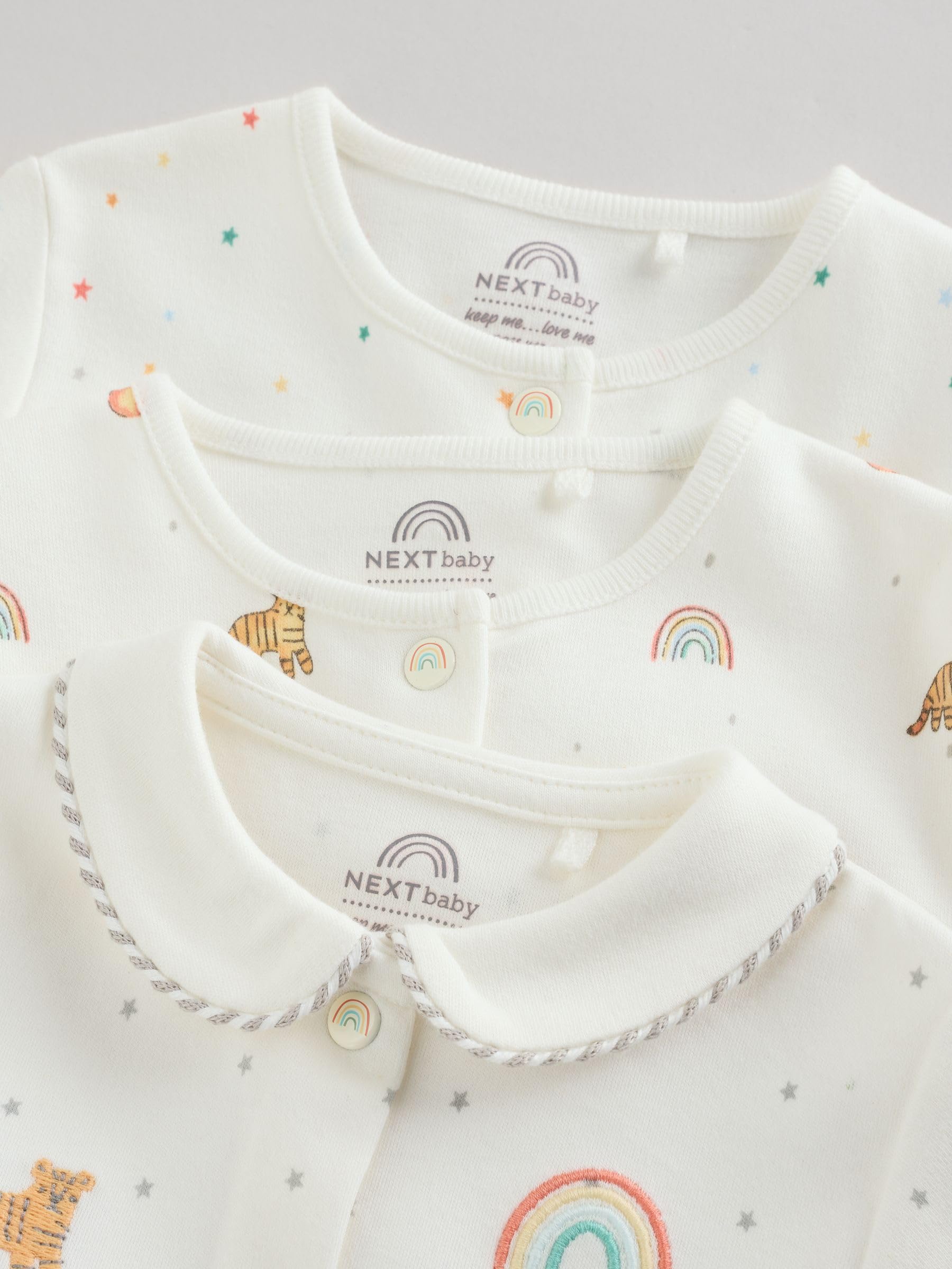 NEXT Bebé Pack de 3 Pijamas Tipo Pelele