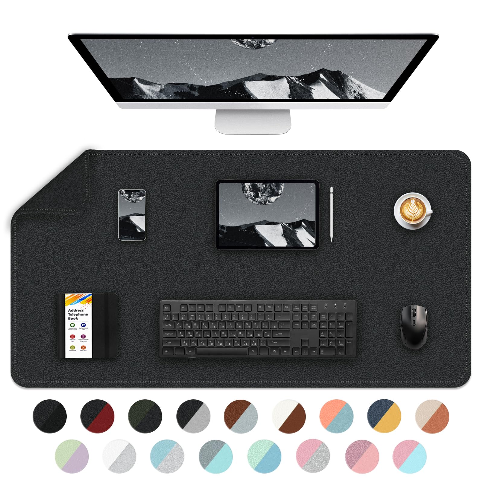 K KNODEL-Bureaulegger, Bureaumat, PVC Bureau-vloeipapier, laptop bureaumat, waterdicht bureau