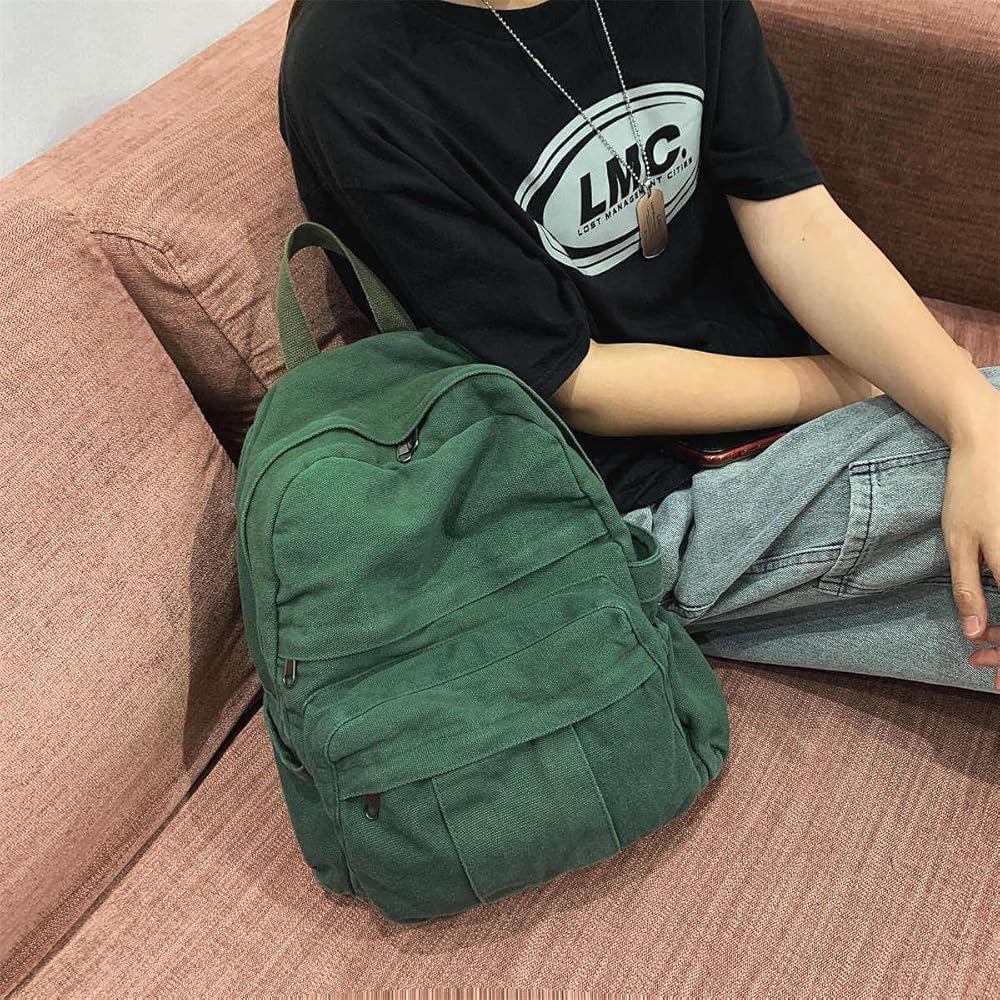 バッグ 24aw ryaw four bag green Amazon.com: MaxxCloud Women's Heavy Cotton Canvas Laptop
