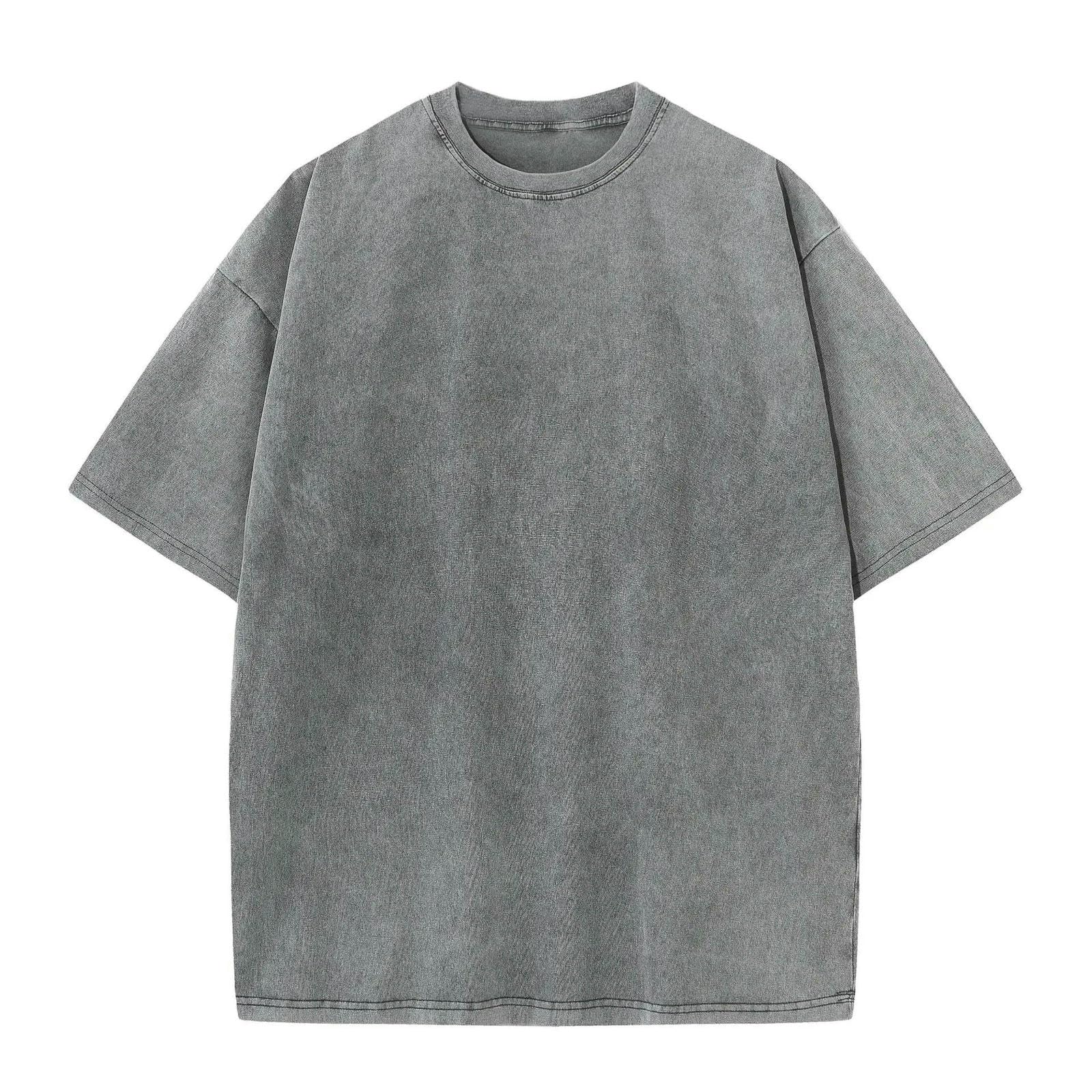 Vintage bawełniana koszulka - Damska koszulka z krótkim rękawem Batik męska Hip Hop Luźna koszula-czarny-l