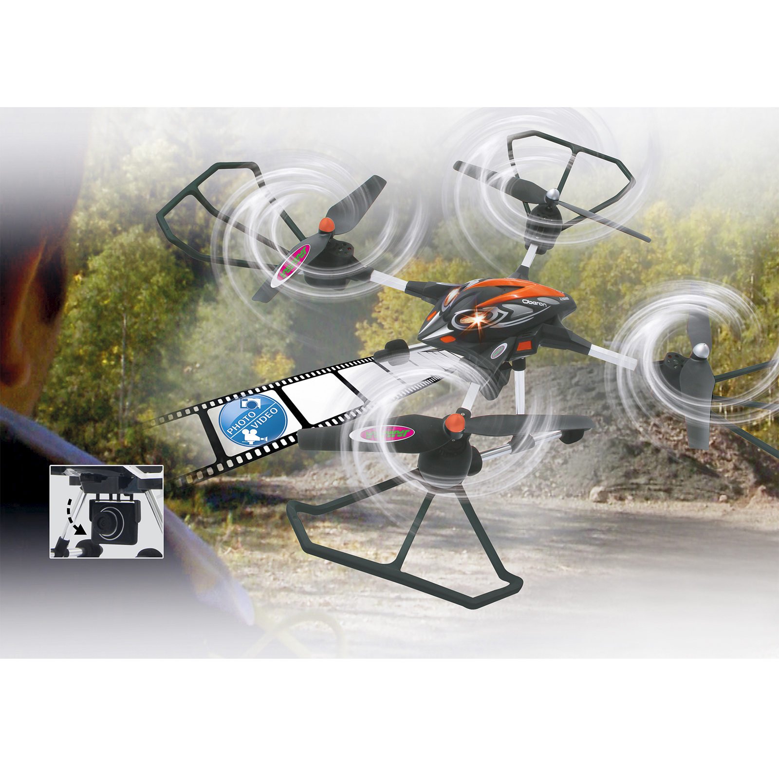 Jamara 422007 Quadrocopter, czerwony