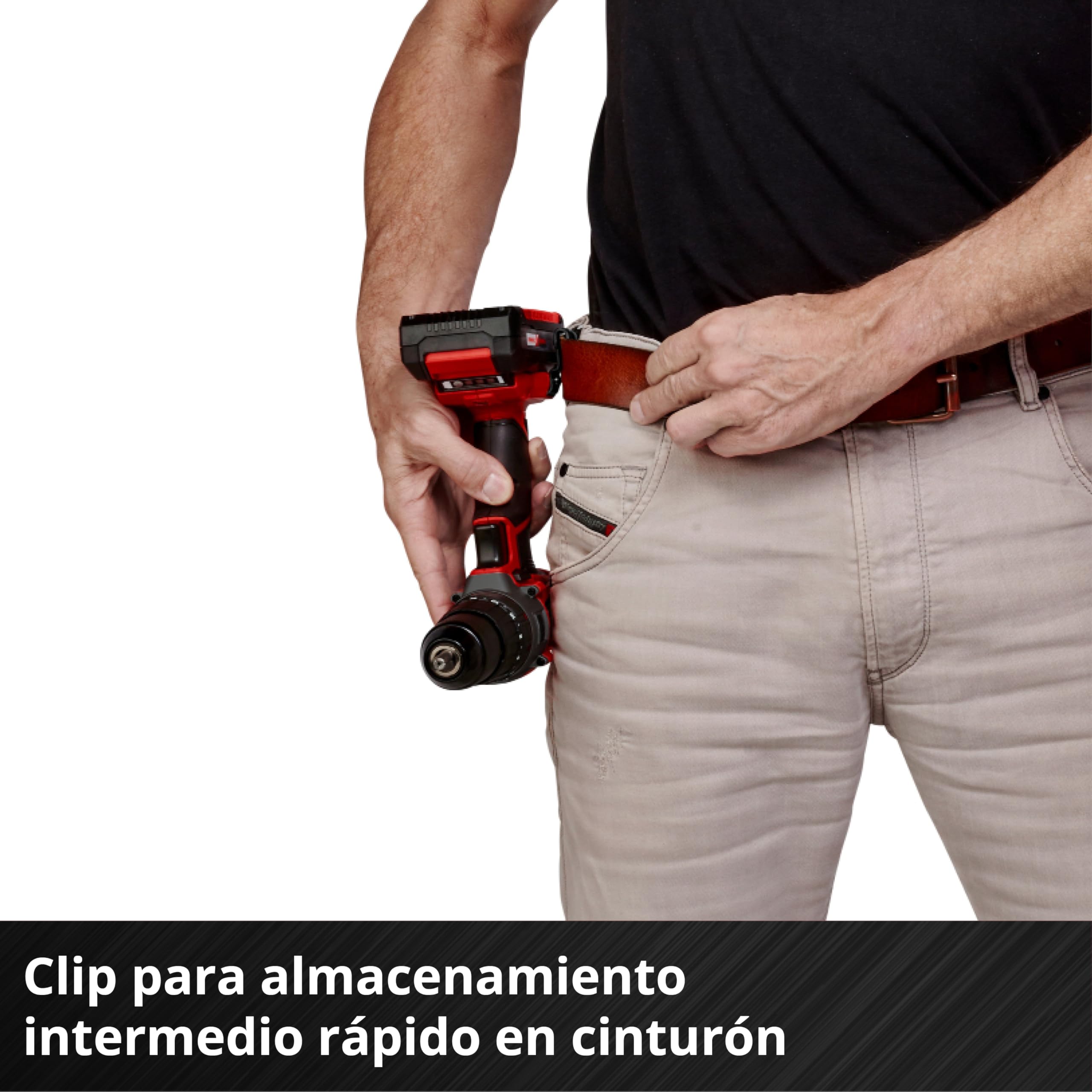 Taladro percutor con batería TE-CD 18/2 Li-i +64 PXC de Einhell (18 V, 44 Nm, engranaje de 2 veloc., incl. 2 baterías 2,0 Ah, cargador rápido, maletín y set de acces. de 64 piezas)