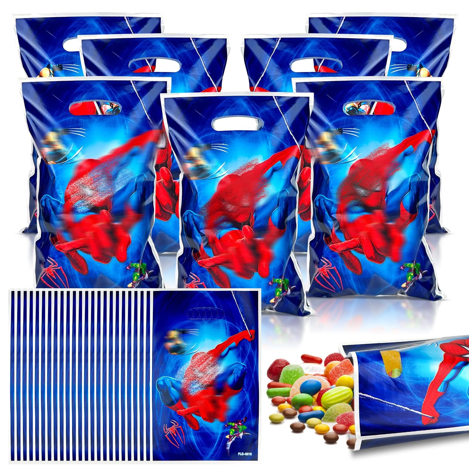 Annhao Sacchetti Regalo Compleanno 40 Pezzi - Bustine Per Caramelle, Feste Bambini, Natale, Matrimoni, 25.5x16.5cm - Foto 5