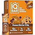 MOSH Peanut Butter Chocolate Keto Protein Bars, High Fiber, Low Carb, Gluten Free, High Protein, Brain Healthy Snack, 12 Count