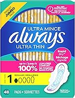 Vista 9 de Always Toallas Ultra Delgadas con Alas, Tamaño 1, Regular, 46