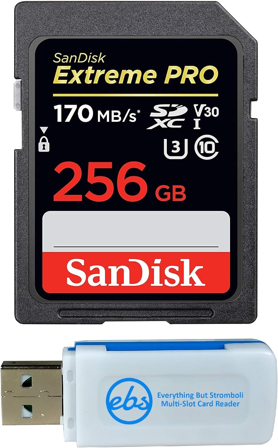 Get Special Price SanDisk 256GB Extreme Pro Memory Card works with Sony FDRAX53/B 4K, FDR-AX100/B Video Recording Camcorder, FDRAX33 Handycam, a7R II Camera SDXC 4K V30 UHS-I with Everything But Stromboli Combo Reader Tech Deals 🔥 SanDisk 256GB Extreme Pro Memory Card works with Sony FDRAX53/B 4K, FDR-AX100/B Video Recording Camcorder, FDRAX33 Handycam, a7R II Camera SDXC 4K V30 UHS-I with Everything But Stromboli Combo Reader