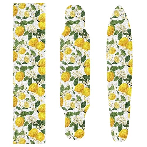 Vista 302 de Abstracto Negro Gris Geométrico Skateboard Grip Tape 33x9inch Papel de lija Longboard Scooter Griptape Diseño antideslizante y anti-desgarro