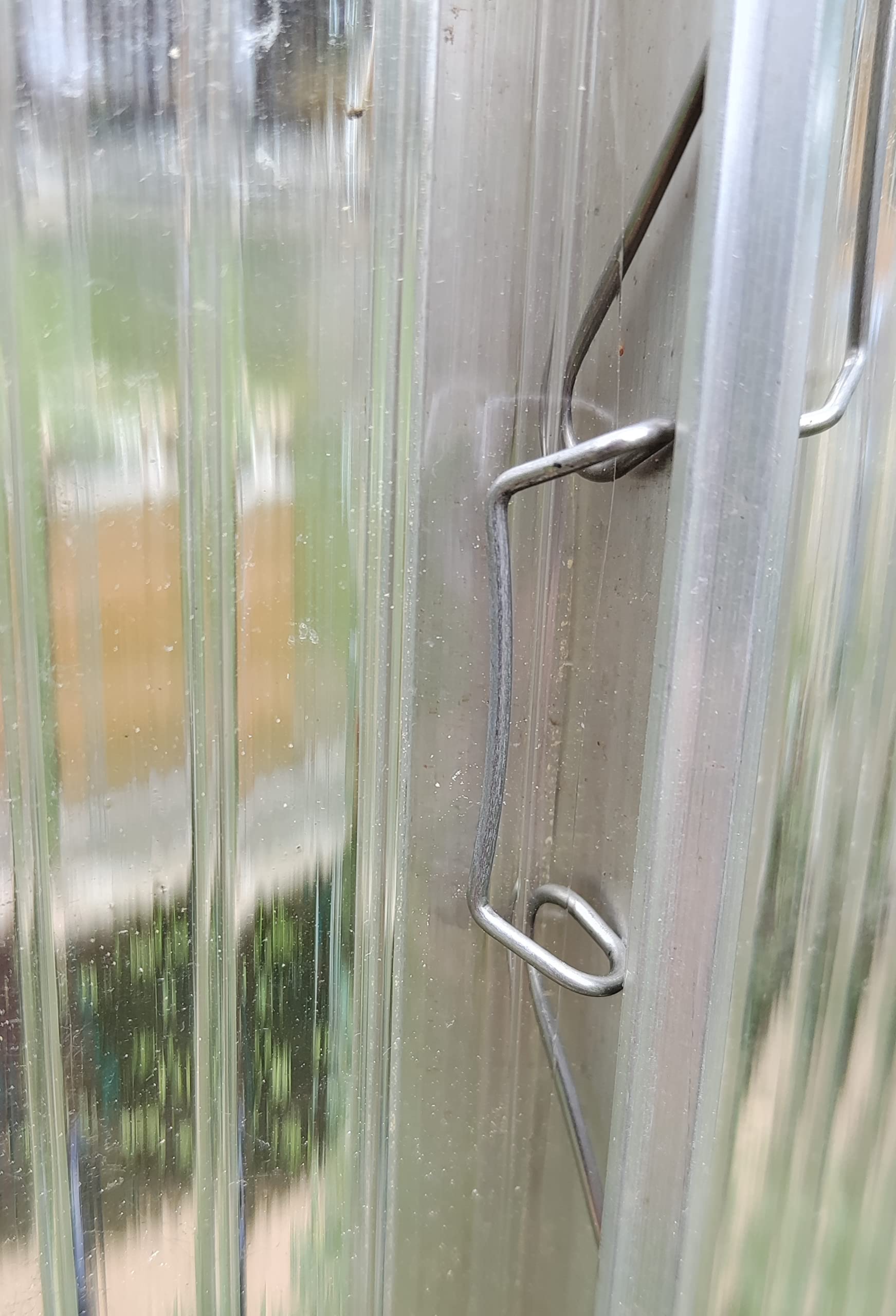 50 zacisków szklarniowych ze stali nierdzewnej o zwiększonej sile zacisku | nierdzewne zaciski szklarniowe do płyt komorowych do 6 mm i szyb szklanych od 3 mm