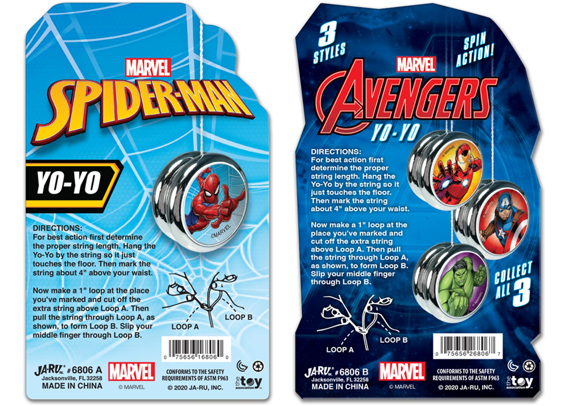 Amazon.com: JA-RU Marvel Avengers Toys YoYo Toy (2 Units Spiderman