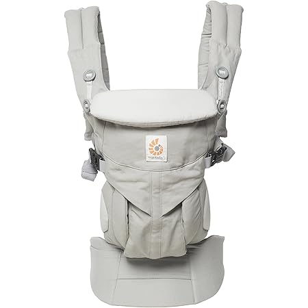 Ergobaby Omni 360 All-Position Baby Carrier for Newborn to Toddler with Lumbar Support (7-45 Pounds), Pearl Grey, One Size (Pack of 1)