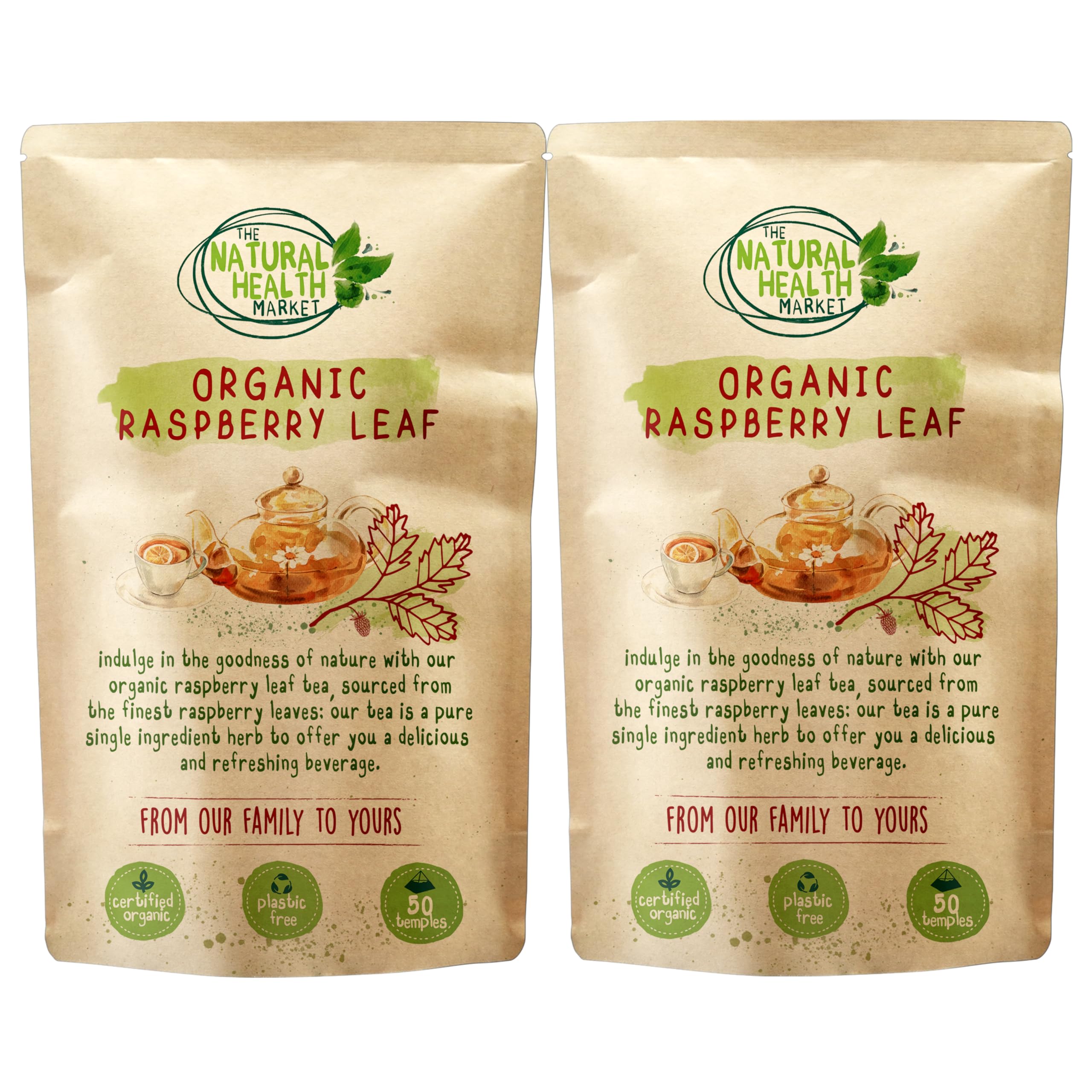 Organic Ginger Tea Bags – Strong Pure Ginger Root Herbal Tea – Plastic-Free & Caffeine-Free – Soil Association Organic – 50 Compostable Tea Bags – The Natural Health Market — view 43