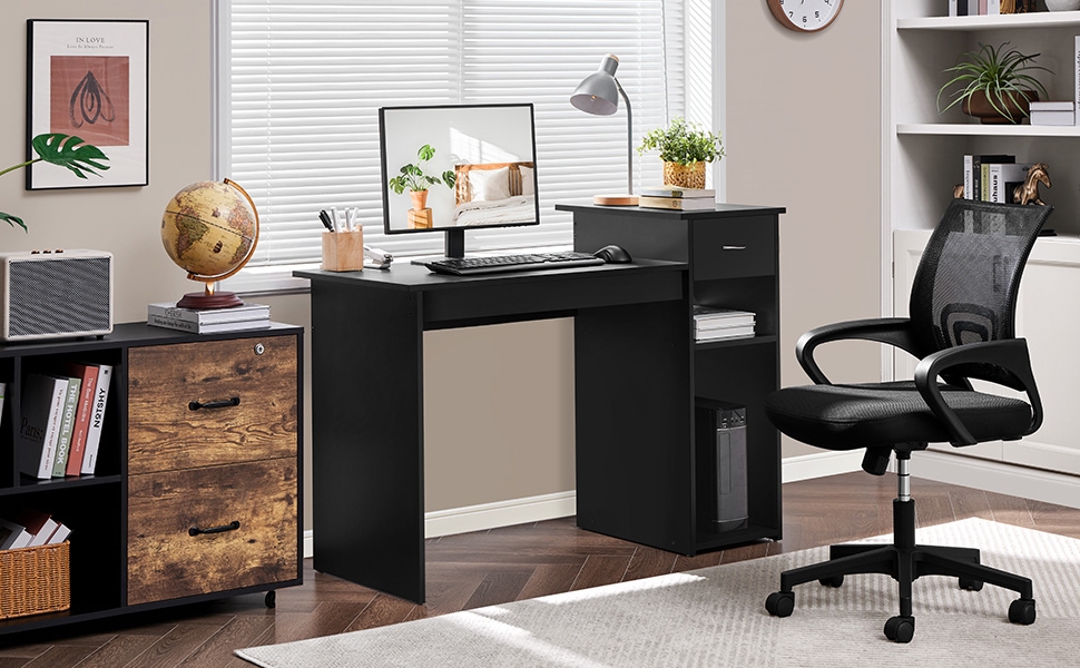 Amazon.com: Yaheetech Home Office Computer Desk & Chair Set, 44