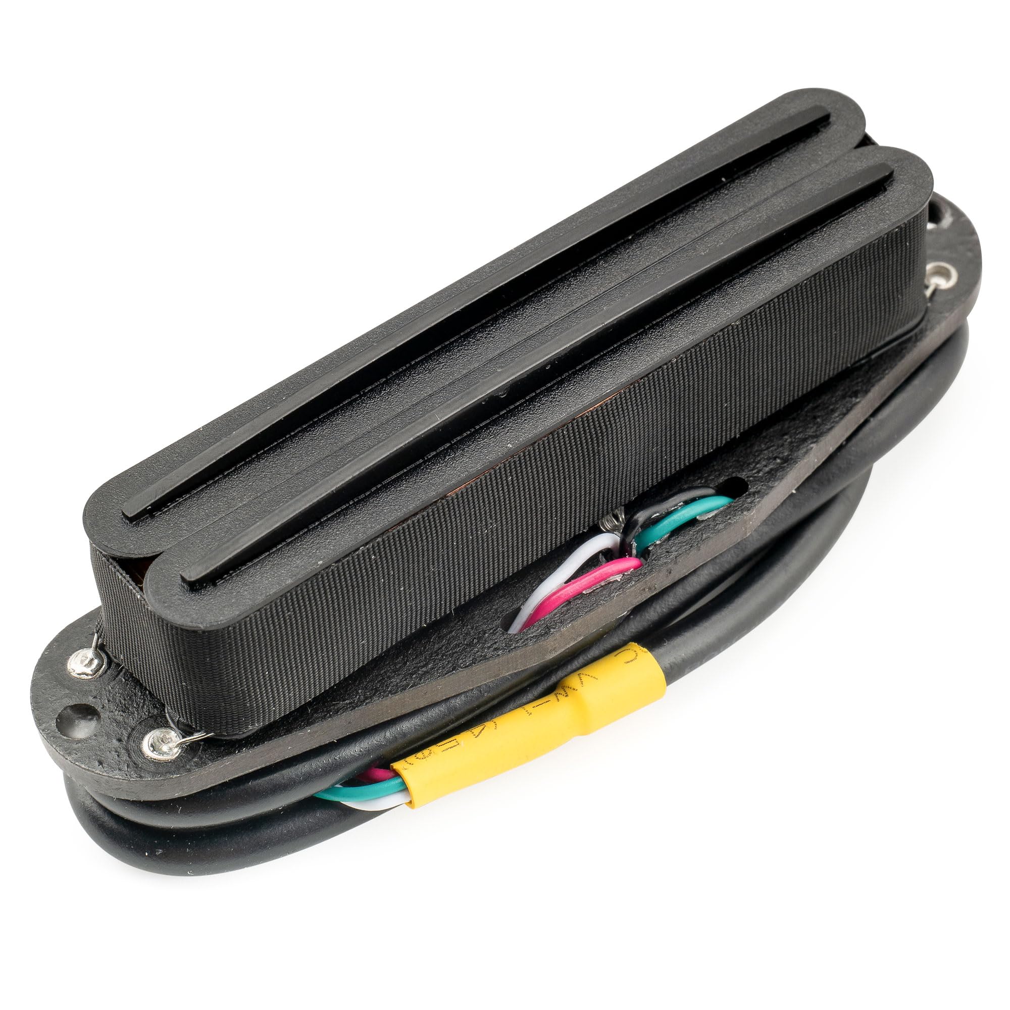 Micros Humbucker Alnico 5 Pour Guitare LP - Set Manche 7,5K / Chevalet 16K, Couverts, Noir