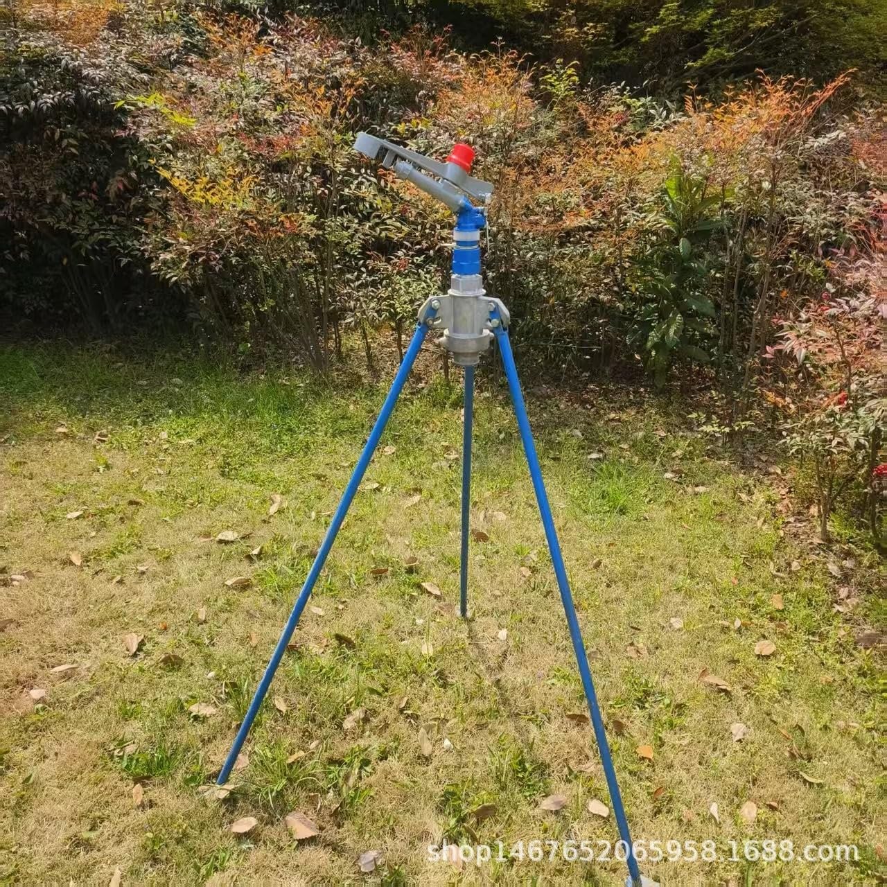 Verstellbarer drehbarer Regner für landwirtschaftliche Bewässerung, Zinklegierung, Gartenrasen-Bewässerungsdüse, 25 für 360-Grad-Abdeckung, 39,6 m Reichweite, landwirtschaftliche Nutzpflanzen
