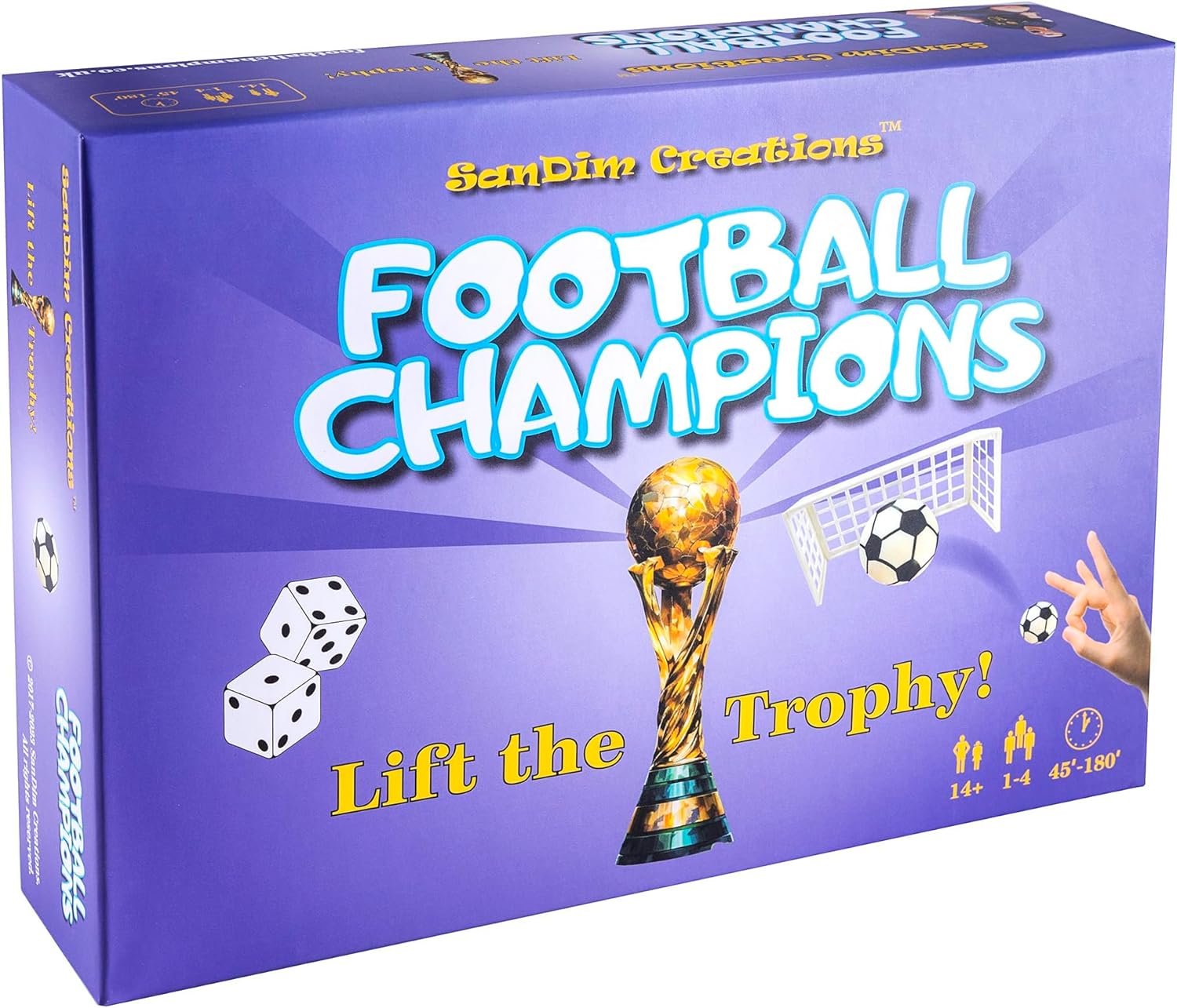 Football Champions Board Game - Family Board Games for Teens 14+ and Adults - Soccer Strategy Board Game Ages 14+ - Sports Trivia Game for 1-4 Players - Limited 2023 Cup Edition