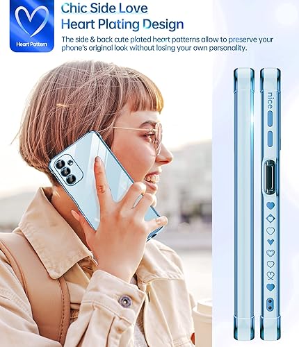 Miniatura 5 de LeYi Funda para Samsung A13 5G con protección estética completa de lente de cámara + 2 piezas protector de pantalla de vidrio templado, carcasa de