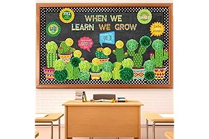 66-Piece Cactus Bulletin Board Decor Set