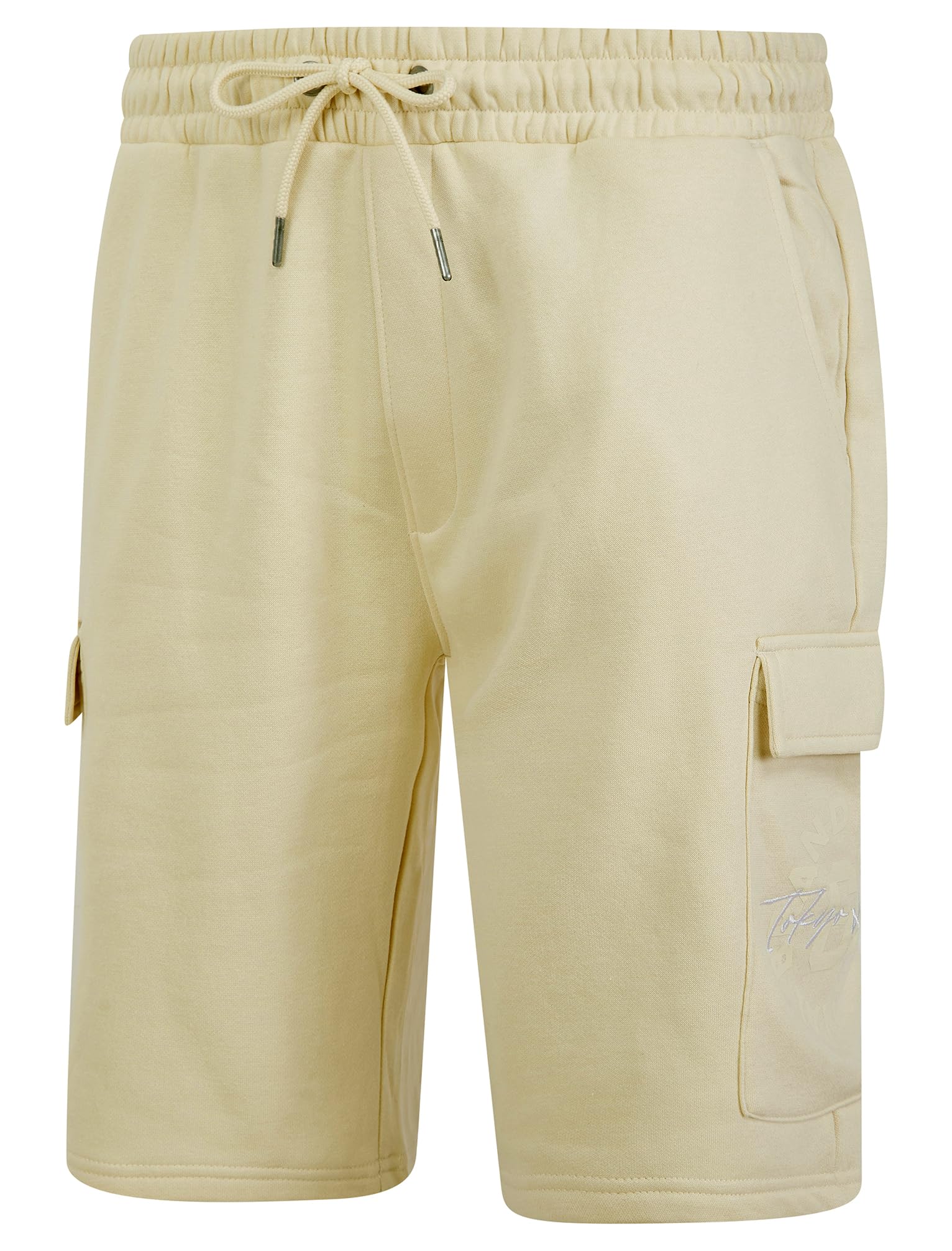Tokyo Laundry Men's 'Carcle' Multi-Pocket Brushback Fleece Jogger Cargo Shorts