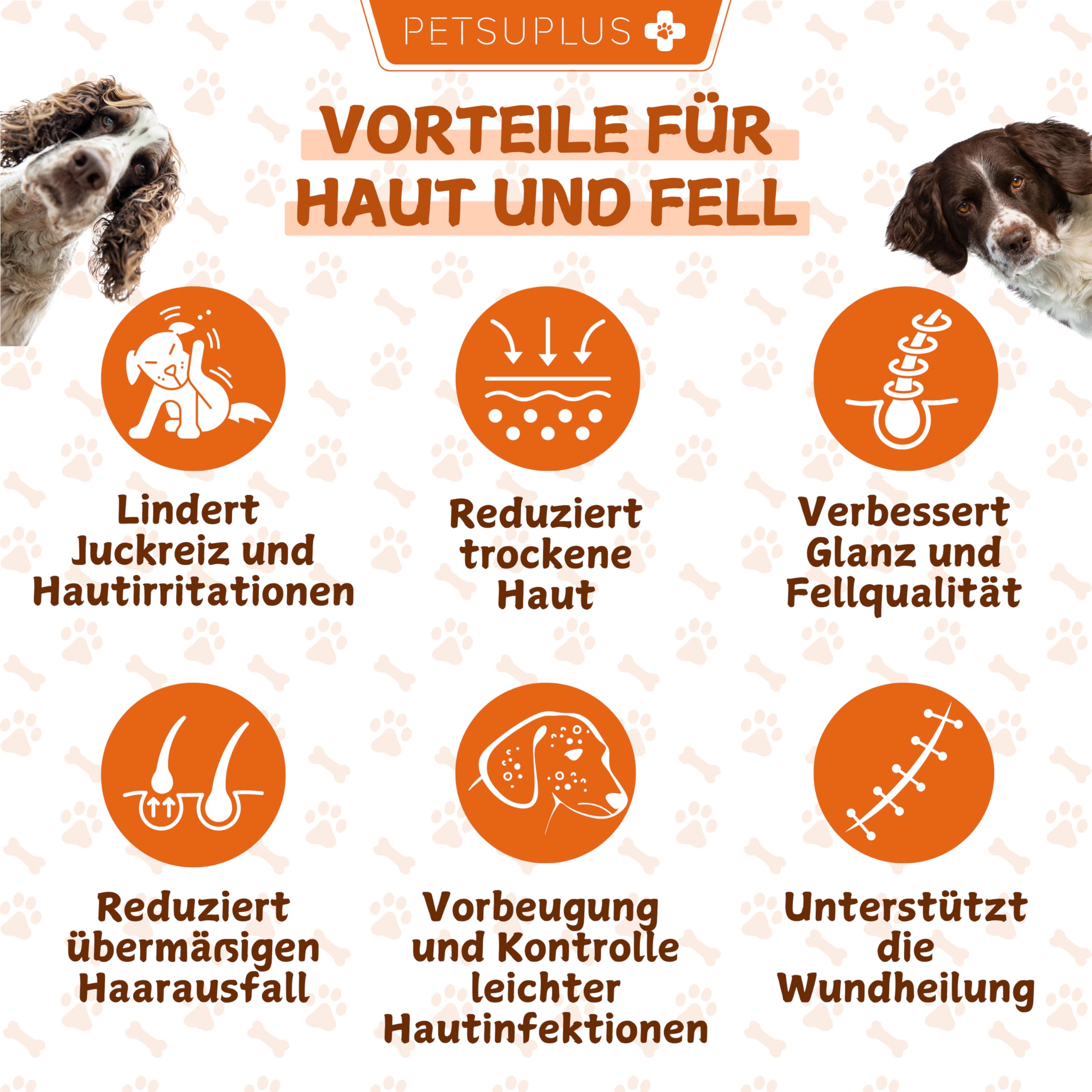 Skin & Coat. Nahrungsergänzungsmittel für Haut und Fell mit Omega 3 und Lachsöl Hund, gegen Juckreiz, trockene Haut, Reizungen, Haarausfall & Reizbarkeit. Hunde Leckerlis - 120 Snacks