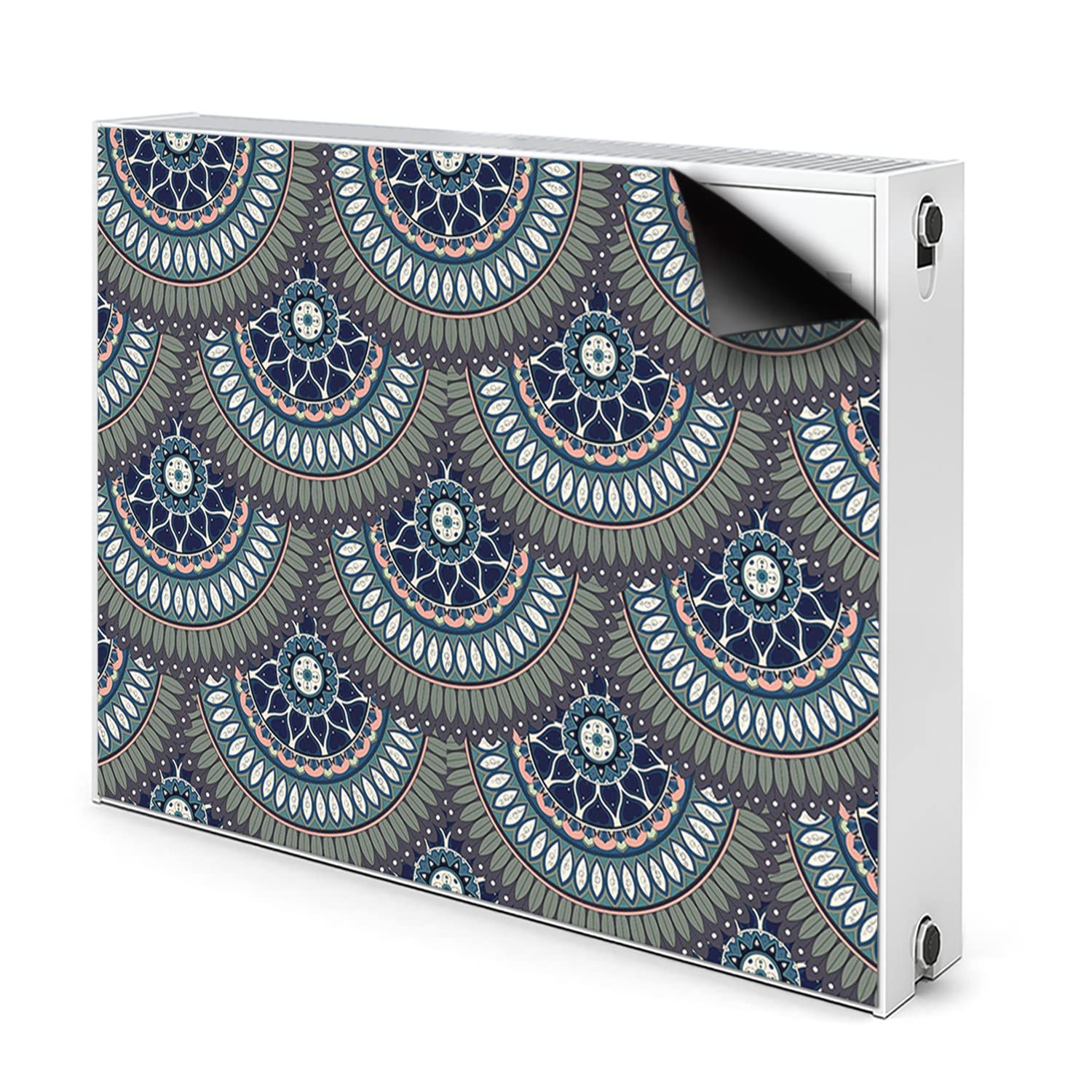 Tapis décoratif bleu magnétique Decormat 110x60 couverture cache aération