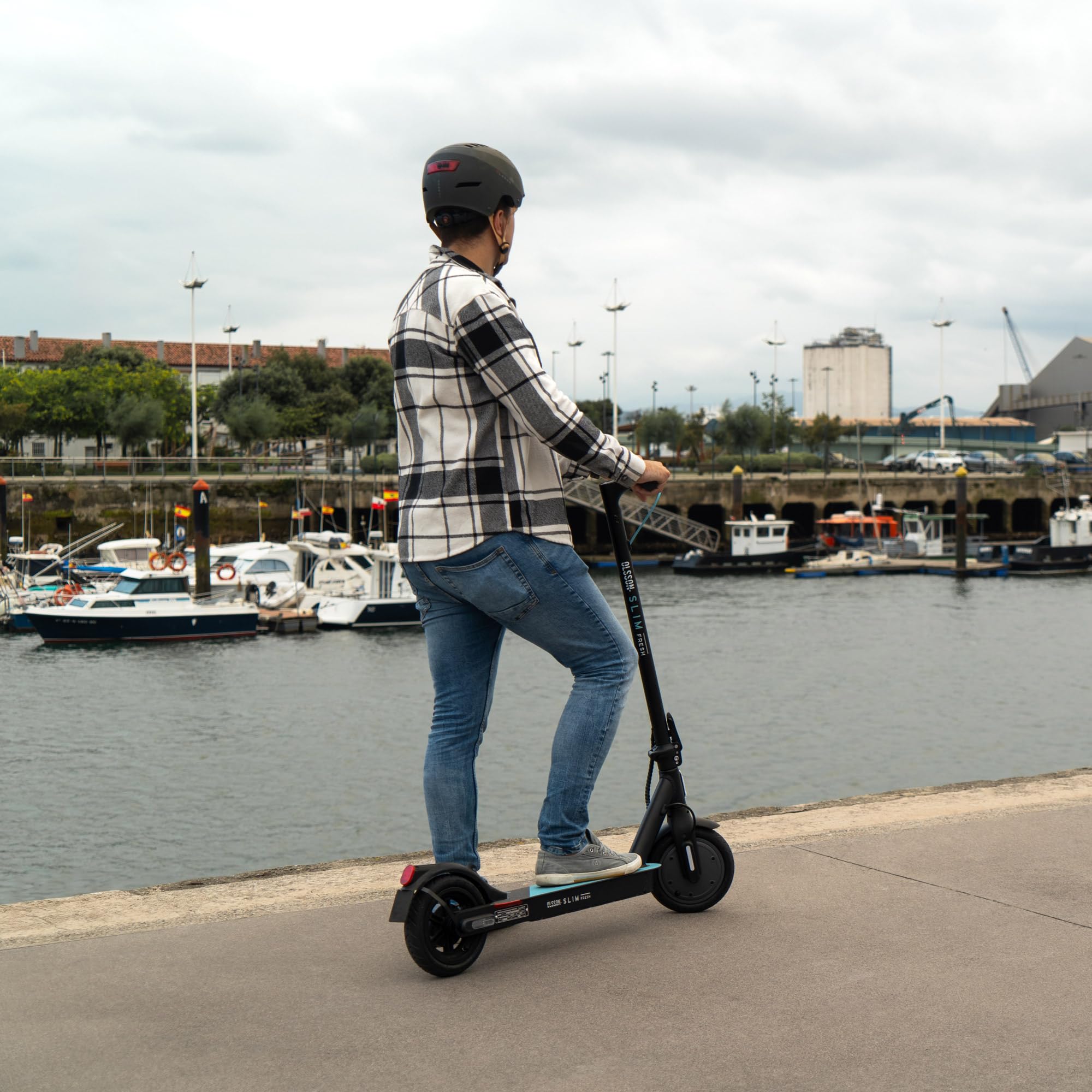 OLSSON Patinete Eléctrico Adulto Homologado DGT – Motor 350W/500W, Batería 36V con Regeneración al Frenar, Autonomía de 18 a 38km, Plegable, App Smartphone y Control de Crucero