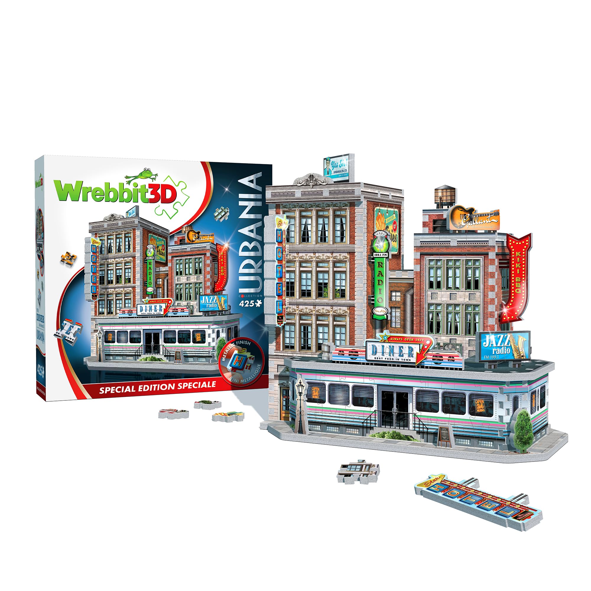 Amazon.com: Wrebbit3D 1950's Diner 3D Puzzle | Urbania