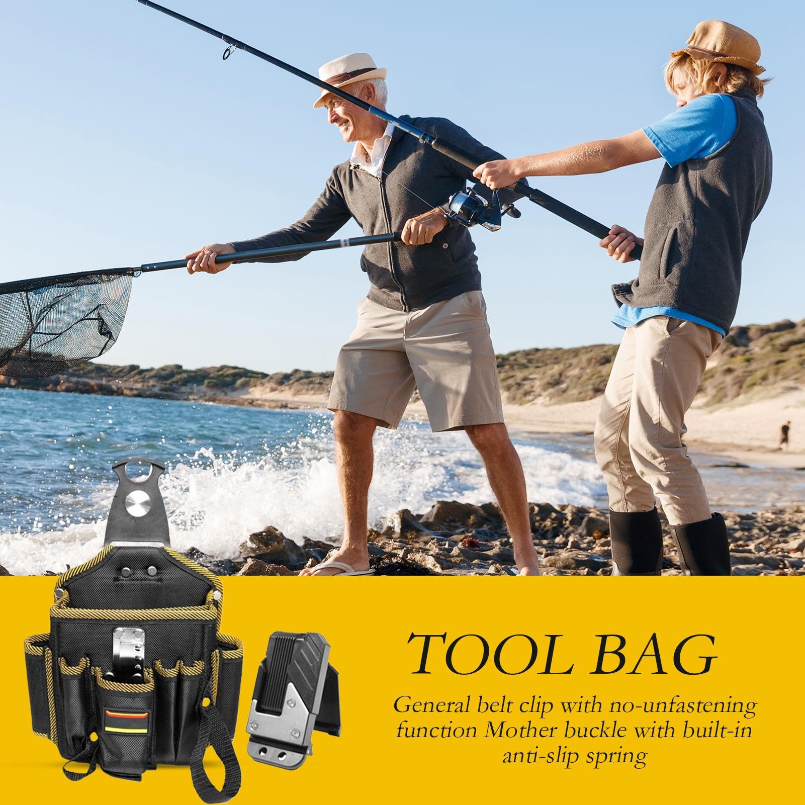 Sacoche Ceinture Outils Charpentier Sac Utilitaire De Travail Léger Grande