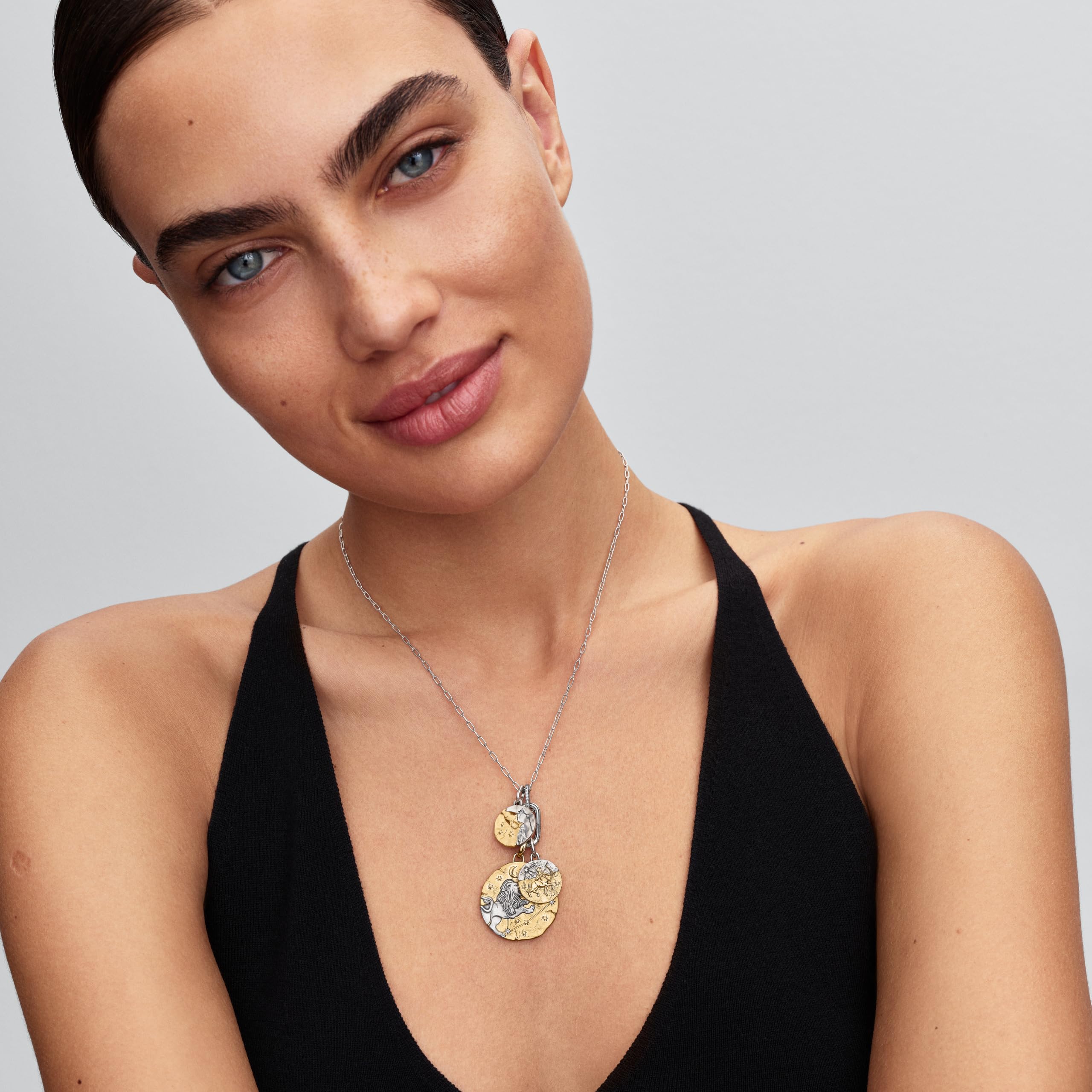 PANDORA Medaillon Charm-Anhänger Zweifarbig Sternzeichen Schütze 764988C01