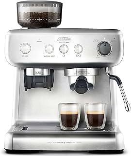 Sunbeam Barista Max | Espresso, Latte and Cappuccino Coffee Machine | 2.8L Water Tank | Integrated Bean Grinder and Milk F...