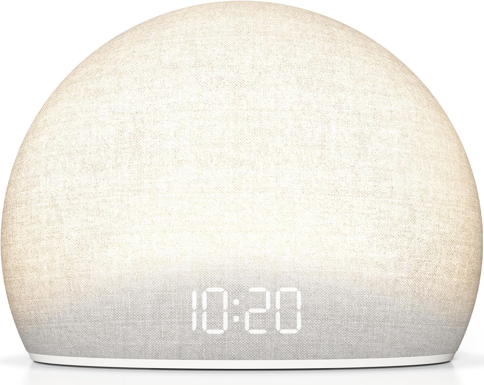Housbay Sunrise Alarm Clock, White Noise Sound Machine | Wake-Up Light for Gentle Mornings, 20 Soothing Sleep Sounds, Dimmable Display, Cozy Night Light, Phone-Free for Bedroom